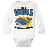 Funny Whale Marine Mammal Animal Sea Life Marine Biologist T Shirt Long Sleeve Baby Bodysuit | Artistshot