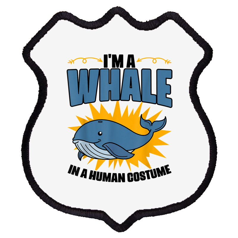 Funny Whale Marine Mammal Animal Sea Life Marine Biologist T Shirt Shield Patch | Artistshot