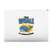 Funny Whale Marine Mammal Animal Sea Life Marine Biologist T Shirt Accessory Pouches | Artistshot