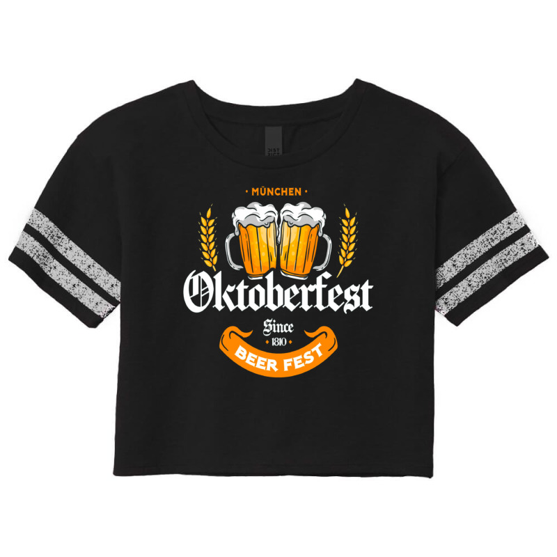 Oktoberfest Germany Beer Fest Scorecard Crop Tee by Min06 | Artistshot