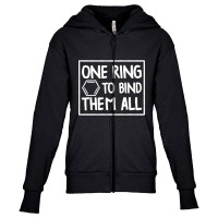 Chemistry Benzene Ring Molecule Bond Youth Zipper Hoodie | Artistshot