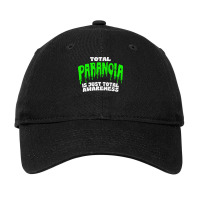 Total Paranoia True Crime Fanatic Quote Adjustable Cap | Artistshot