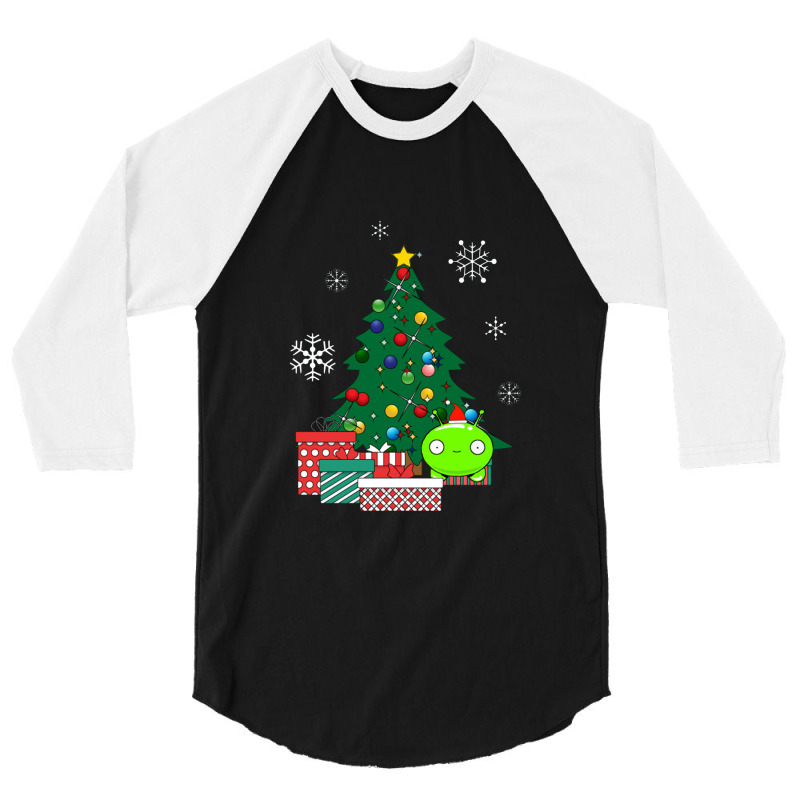 Mooncake Around The Christmas Tree Final Space 3/4 Sleeve Shirt by dominobabuk | Artistshot