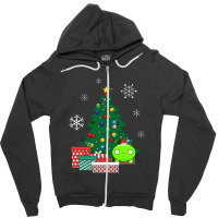 Mooncake Around The Christmas Tree Final Space Zipper Hoodie | Artistshot