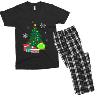 Mooncake Around The Christmas Tree Final Space Men's T-shirt Pajama Set | Artistshot