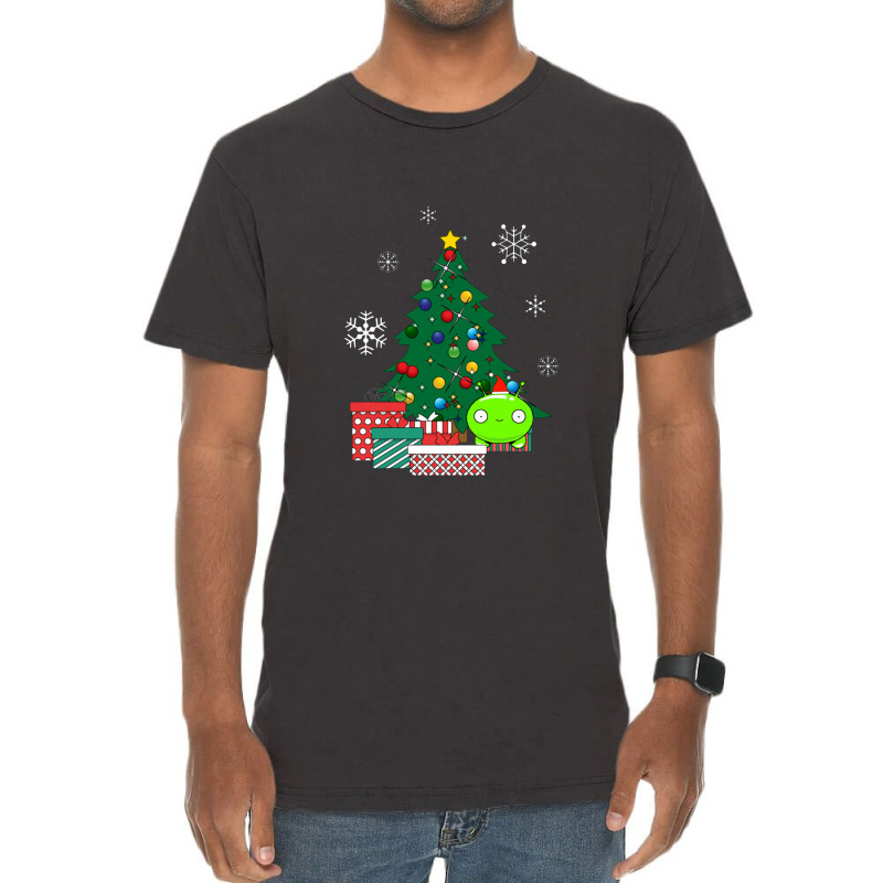 Mooncake Around The Christmas Tree Final Space Vintage T-Shirt by dominobabuk | Artistshot