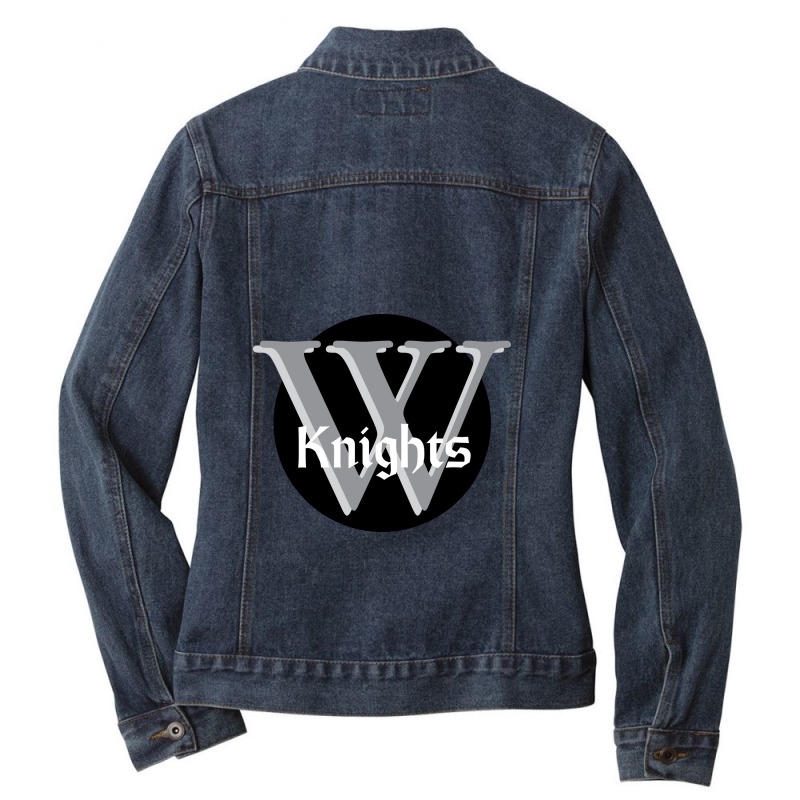 Wartburg Knight Ladies Denim Jacket by calebjeremiahh | Artistshot