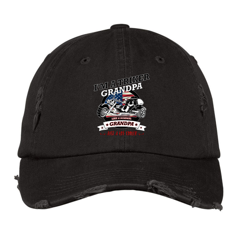 Cool Usa Triker Grandpa, Trike Gift Design Vintage Cap by AmberAThompson | Artistshot