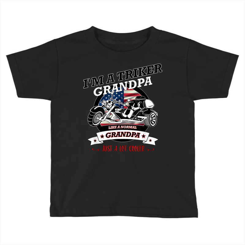 Cool Usa Triker Grandpa, Trike Gift Design Toddler T-shirt by AmberAThompson | Artistshot