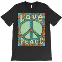 Peace Sign Love 60s 70s Tie Die Hippie Costume T-shirt | Artistshot