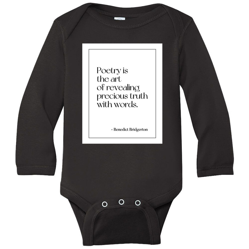 Best Benedict Bridgerton Quotes Long Sleeve Baby Bodysuit by Cindy J Lopez | Artistshot