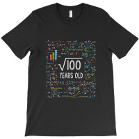 Kids Square Root Of 100 10th Birthday 10 Year Old Gifts Math Bday T-shirt | Artistshot