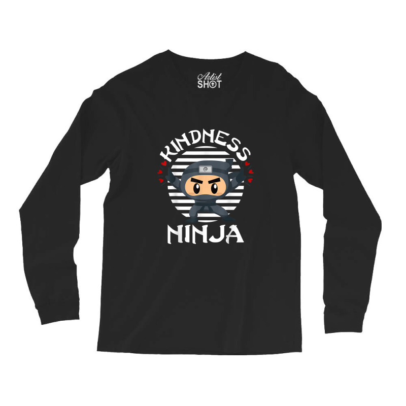 Kindness Ninja Shirt Kids Orange Unity Day Anti Bullying Long Sleeve Shirts | Artistshot