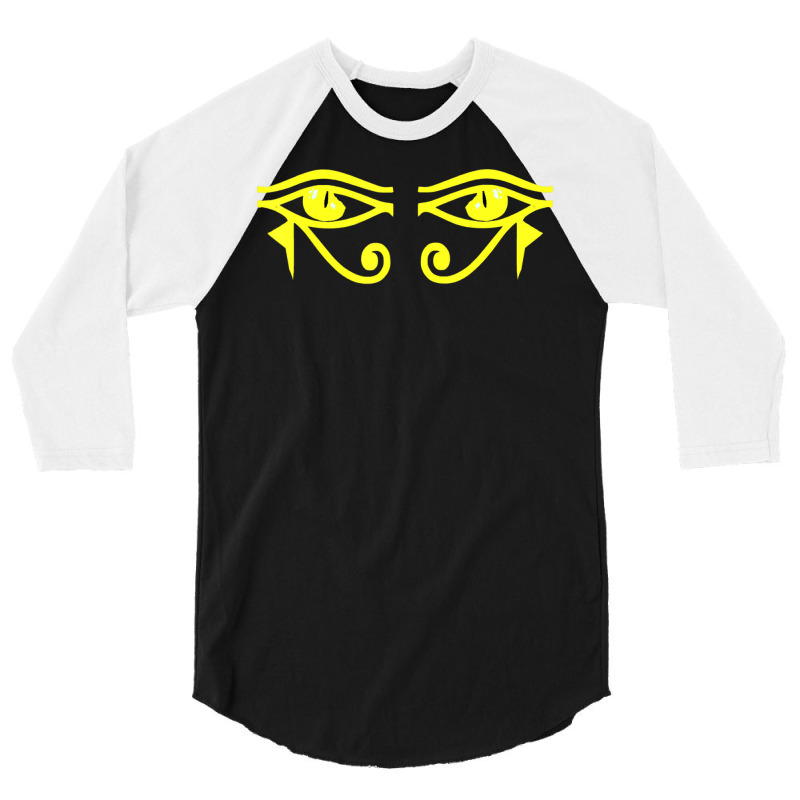 Pharaoh Eye Of Horus Eye Of Ra Ancient Egyptian God 3/4 Sleeve Shirt | Artistshot