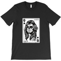 King And Queen Skull - 12 Card Hearts Flush Couple Matching T-shirt | Artistshot