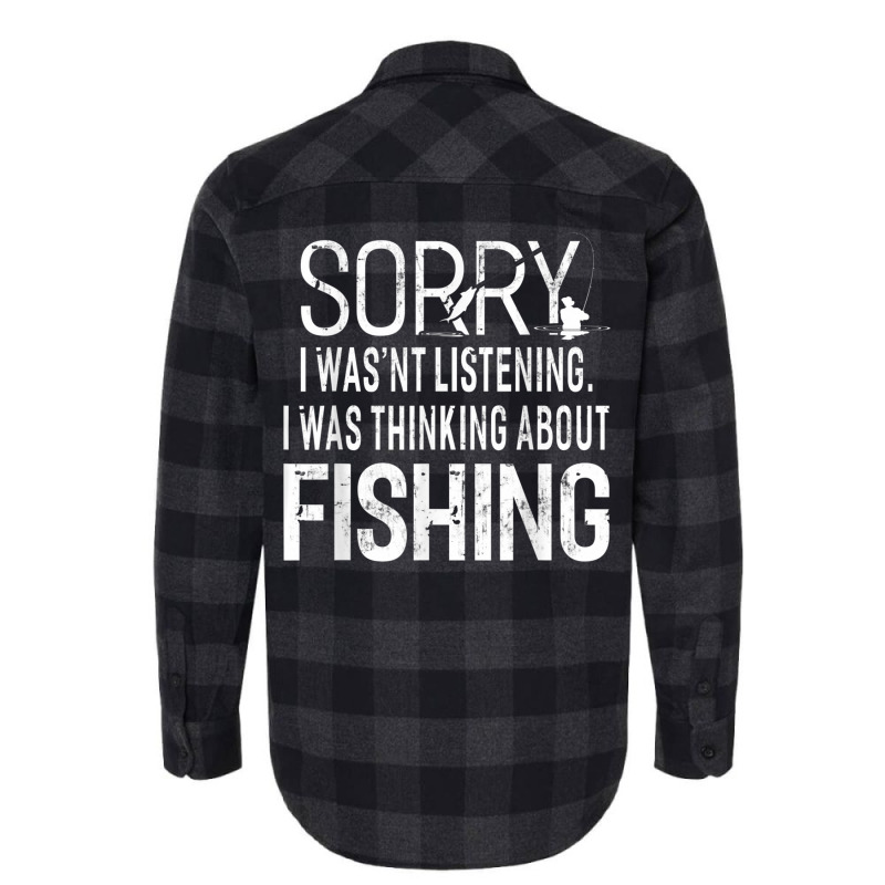 Custom Funny Sayings Fishing Gifts Humor Fisherman Vintage Fish Flannel  Shirt By Amberathompson - Artistshot