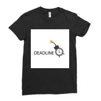 Vector Of Deadline Time. Ladies Fitted T-shirt | Artistshot