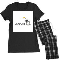 Vector Of Deadline Time. Women's Pajamas Set | Artistshot