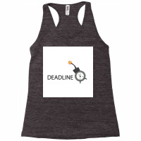 Vector Of Deadline Time. Racerback Tank | Artistshot