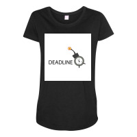 Vector Of Deadline Time. Maternity Scoop Neck T-shirt | Artistshot