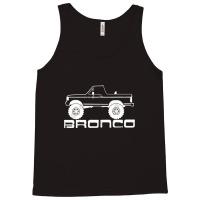 1987 1991 Bronco Side Topless White Print Tank Top | Artistshot