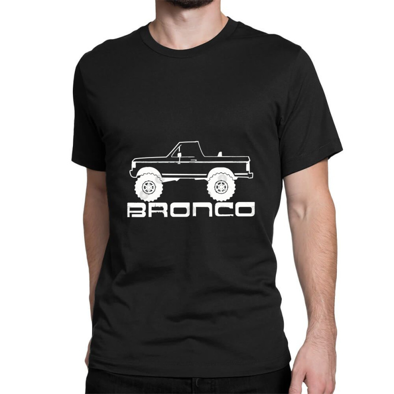 1987 1991 Bronco Side Topless White Print Classic T-shirt | Artistshot