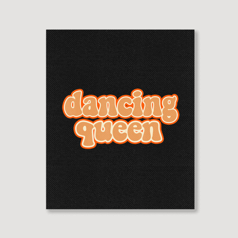 Dancing Queen Vintage Dancing 70s Portrait Canvas Print | Artistshot