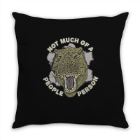 Not Much Of A People Person Throw Pillow | Artistshot