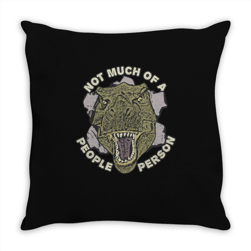 Not Much Of A People Person Throw Pillow | Artistshot