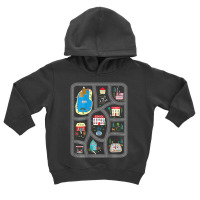 Play Cars On Dad's Back Mat Road Car Race Track Toddler Hoodie | Artistshot