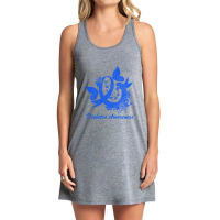 Diabetes Awareness Blue Flowers Type 1 Diabetes Month Sweatshirt Tank Dress | Artistshot