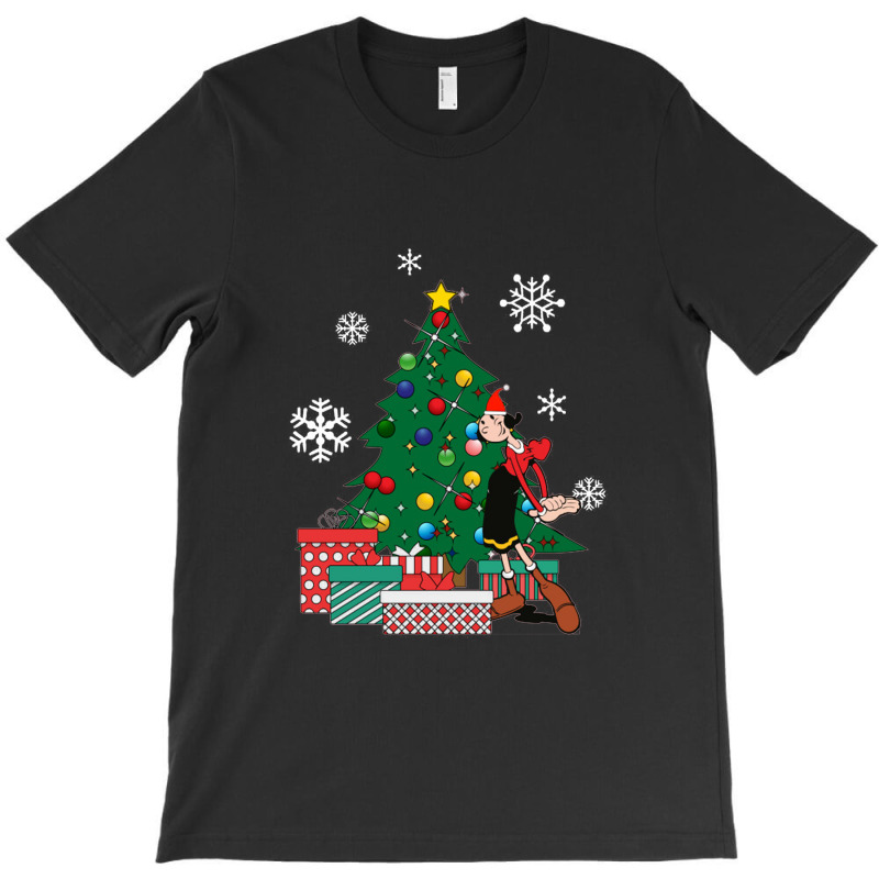 Olive Oyl Around The Christmas Tree Popeye  Olive Oyl T-shirt | Artistshot