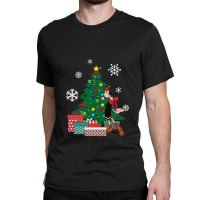 Olive Oyl Around The Christmas Tree Popeye  Olive Oyl Classic T-shirt | Artistshot