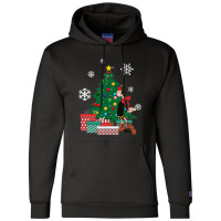 Olive Oyl Around The Christmas Tree Popeye  Olive Oyl Champion Hoodie | Artistshot