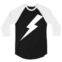 Lightning Bolt Print 3/4 Sleeve Shirt | Artistshot