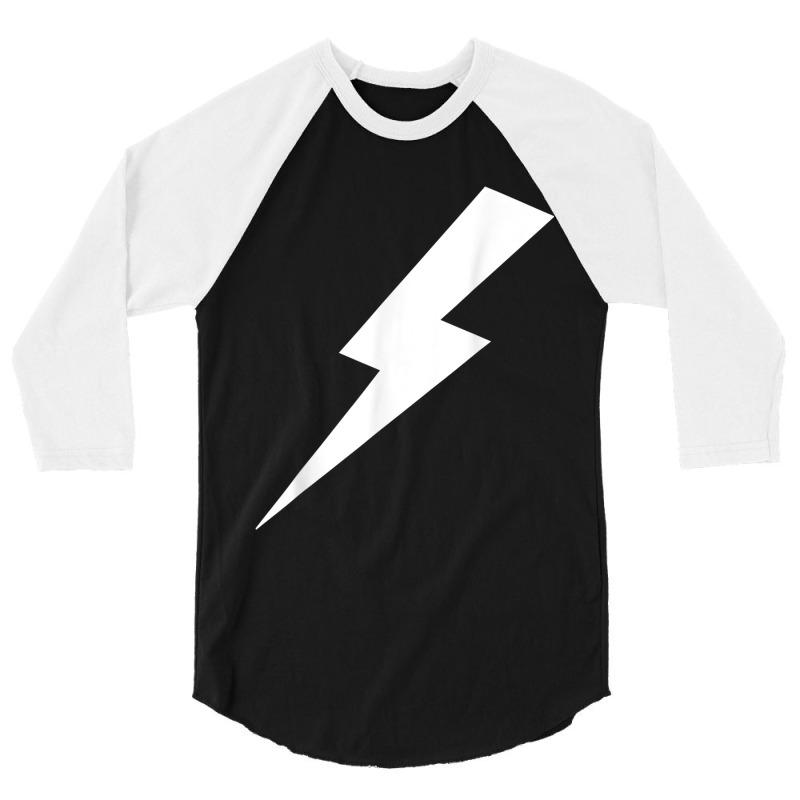 Lightning Bolt Print 3/4 Sleeve Shirt by AmberAThompson | Artistshot