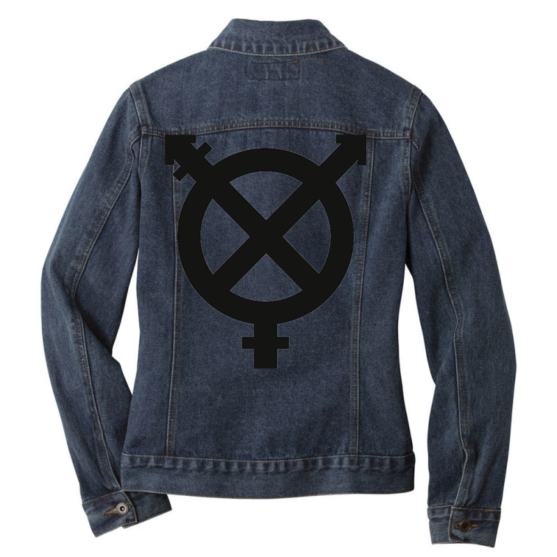 Intersections Ladies Denim Jacket by greggjvandervor | Artistshot