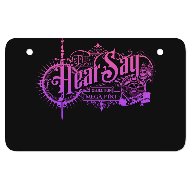 Hearsay Mega Pint Brewing Objection Long Sleeve Atv License Plate | Artistshot