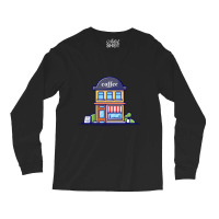 Coffee Shop Cartoon Long Sleeve Shirts | Artistshot