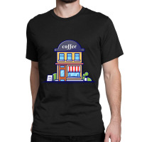 Coffee Shop Cartoon Classic T-shirt | Artistshot