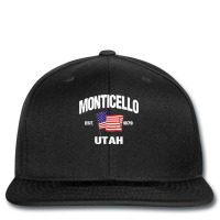 Monticello Utah Ut Usa Stars & Stripes Vintage Style Printed Hat | Artistshot