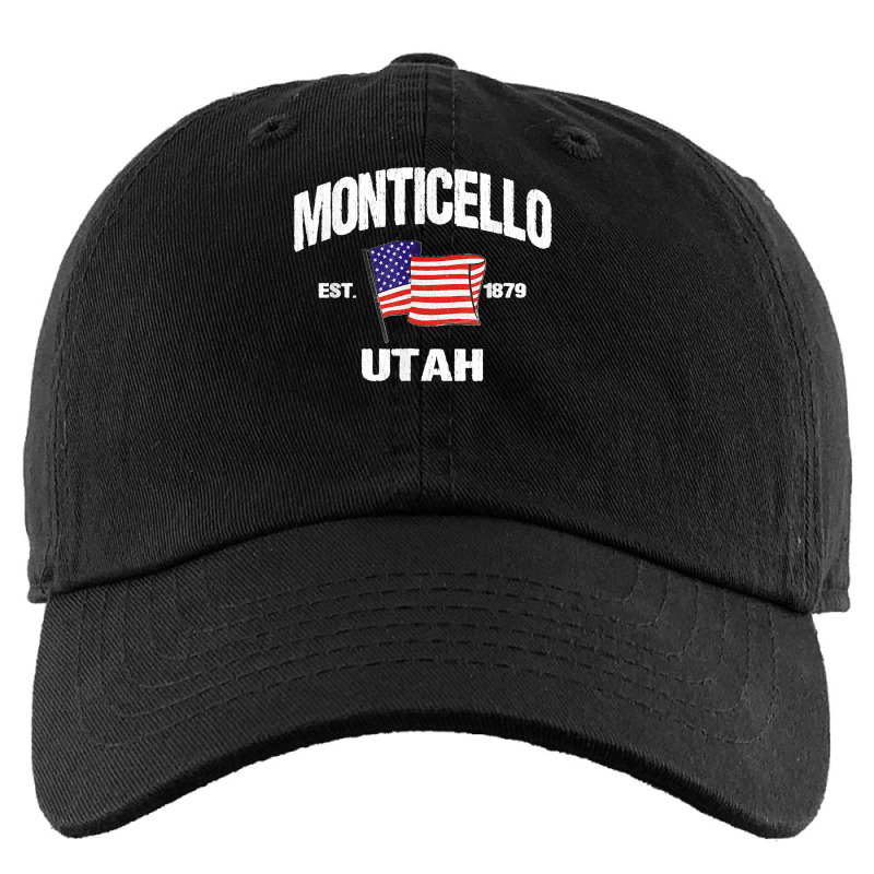 Monticello Utah Ut Usa Stars & Stripes Vintage Style Kids Cap by JOHNDTROUTMAN | Artistshot