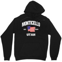 Monticello Utah Ut Usa Stars & Stripes Vintage Style Unisex Hoodie | Artistshot