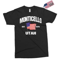 Monticello Utah Ut Usa Stars & Stripes Vintage Style Exclusive T-shirt | Artistshot