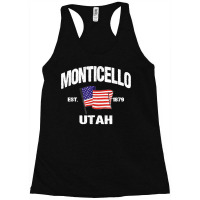 Monticello Utah Ut Usa Stars & Stripes Vintage Style Racerback Tank | Artistshot