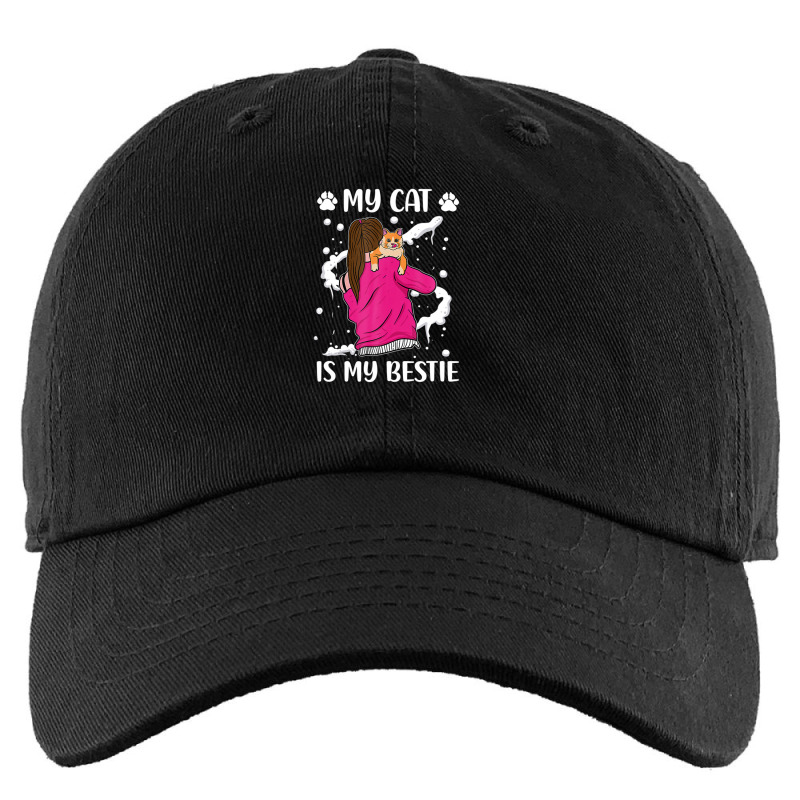 Love Bestie Cat Best Friend Cute Kitty Feline Lover Girl Kids Cap | Artistshot