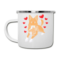 Bedouin Sheepdog T  Shirt Canaan Dog With Stuffed Animal And Hearts T Camper Cup | Artistshot