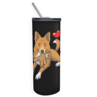 Bedouin Sheepdog T  Shirt Canaan Dog With Stuffed Animal And Hearts T Skinny Tumbler | Artistshot