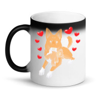 Bedouin Sheepdog T  Shirt Canaan Dog With Stuffed Animal And Hearts T Magic Mug | Artistshot