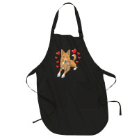 Bedouin Sheepdog T  Shirt Canaan Dog With Stuffed Animal And Hearts T Full-length Apron | Artistshot